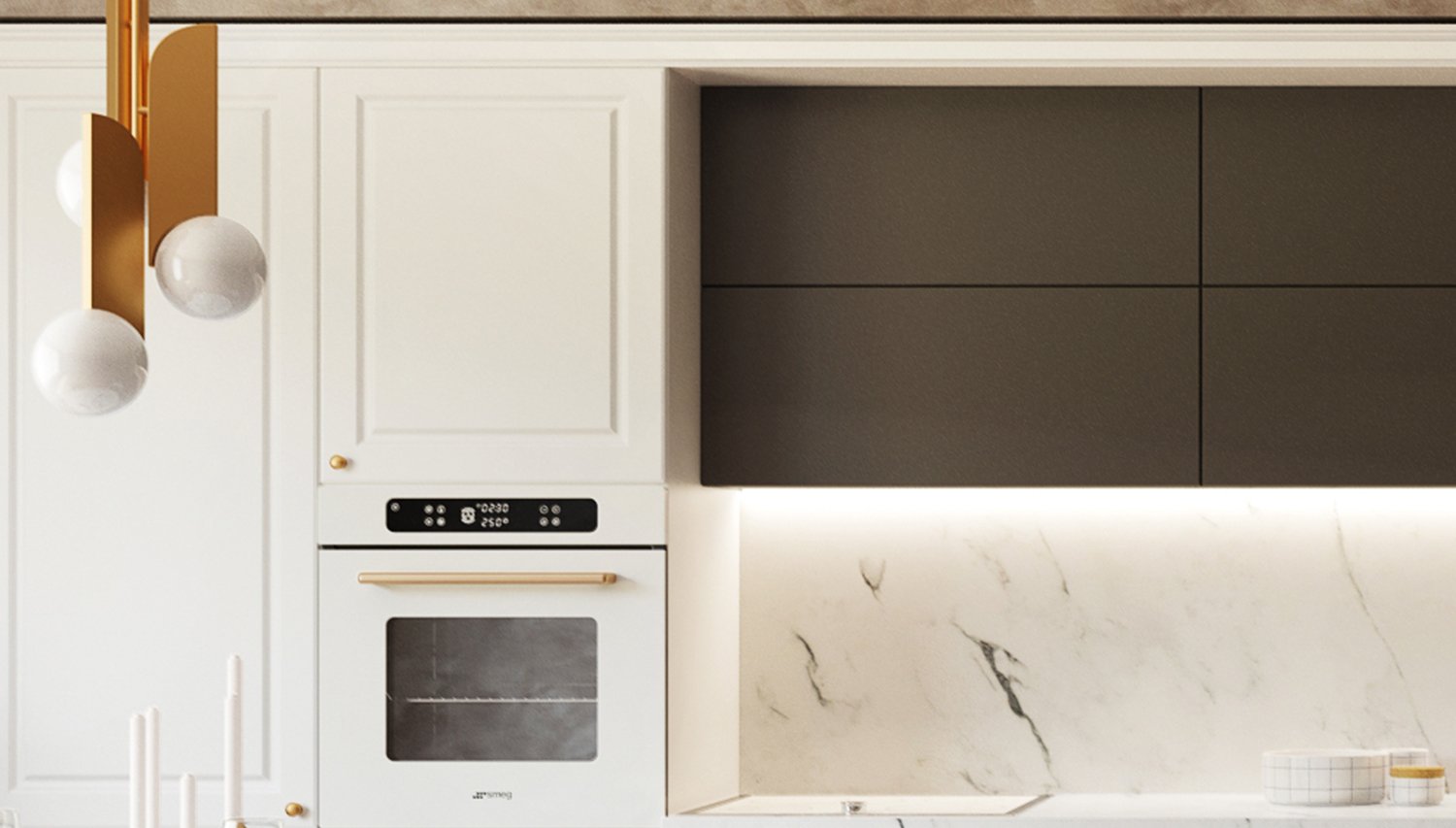 Кухня Н-03. Матовый. Пастельный Светлый. МДФ + плёнка. Мебель 